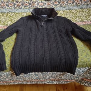 Mens Polo Merino Wool Sweater
